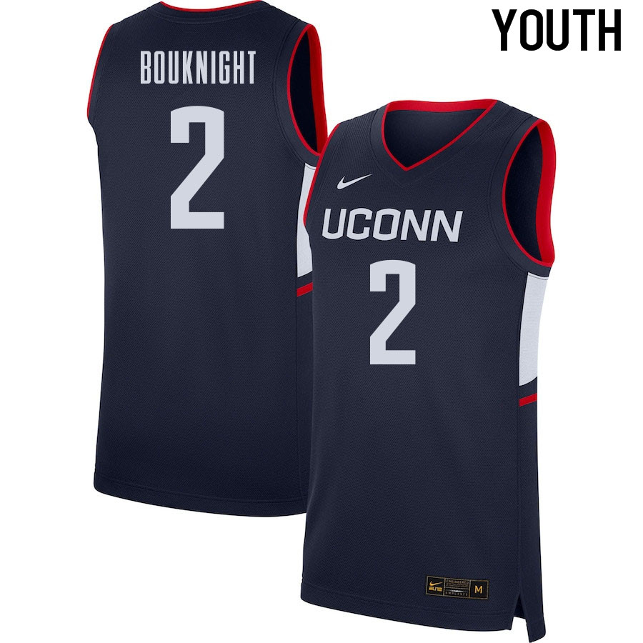 2021 Youth #2 James Bouknight Uconn Huskies College Basketball Jerseys Sale-Navy